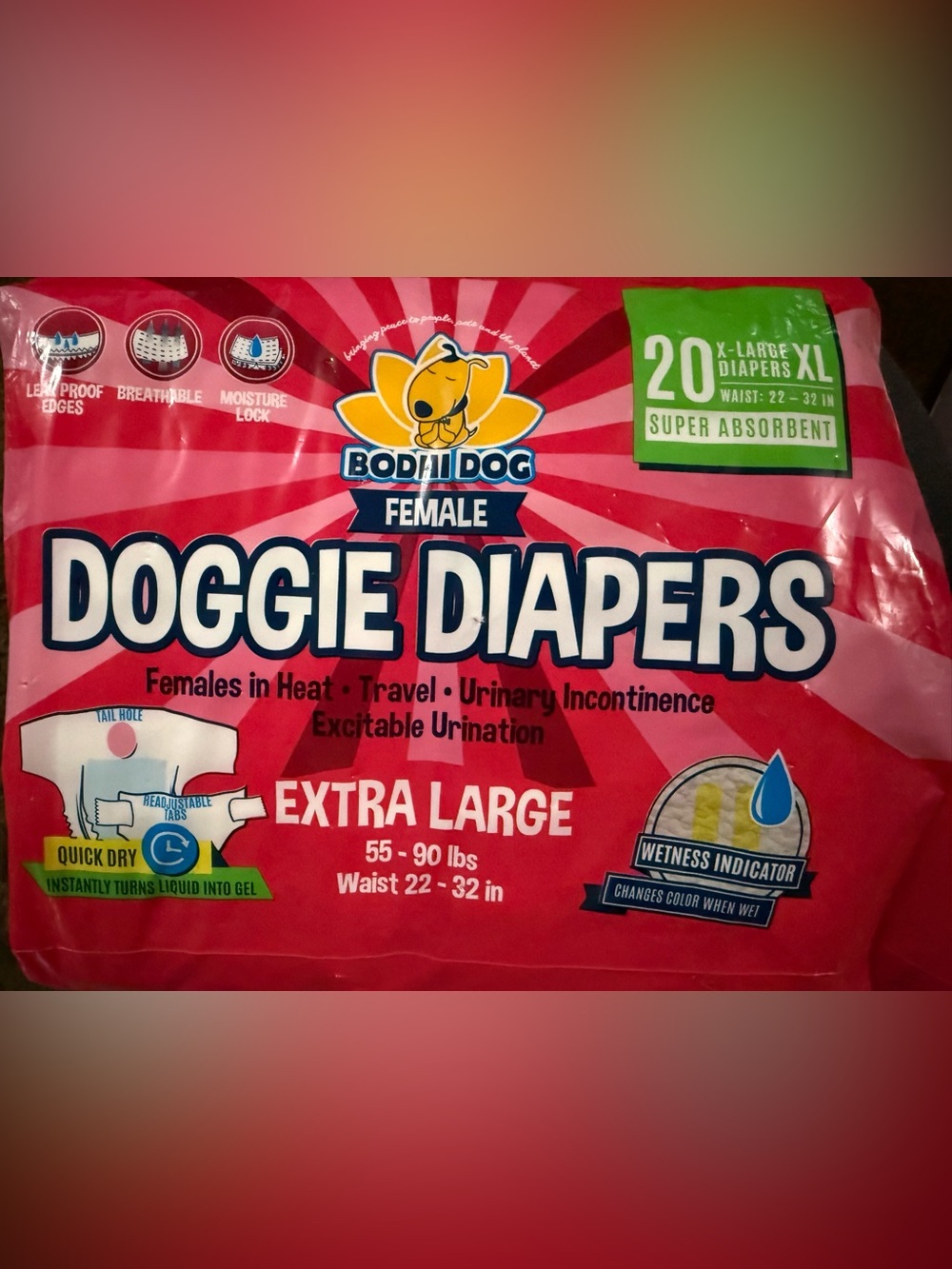 Bodhi Dog Doggie Diapers, Female- Extra Large 50-90 lbs